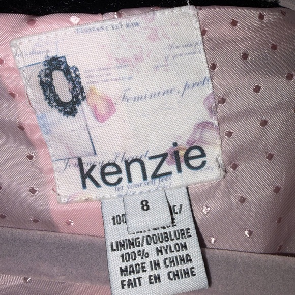 🆕💜 Kenzie Girls Black Faux Fur Jacket Soft Plush Cozy Size 8 - Picture 7 of 10